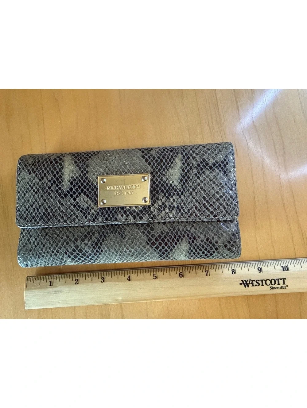 Michael Kors snakeskin wallet
